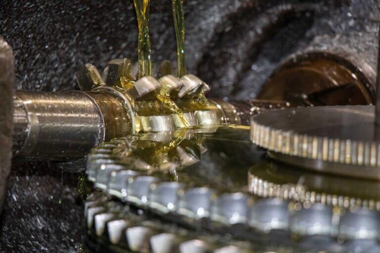 close up gear cutter
